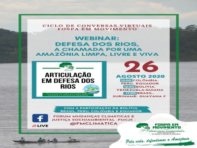 Fospa realiza Webinar sobre Defesa dos Rios